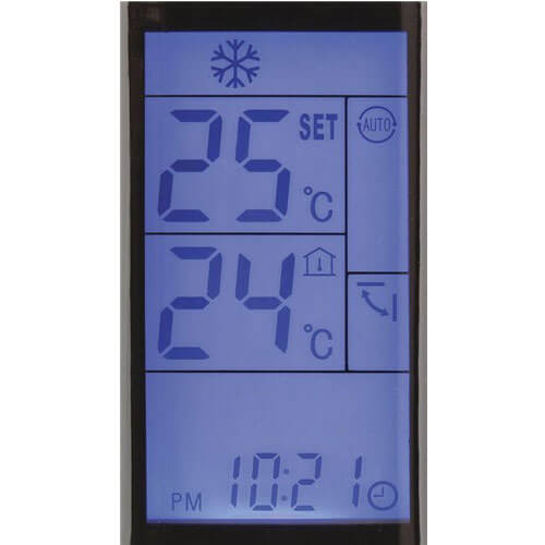 Universal Remote Control for Air Conditioners w/ Backlit LCD