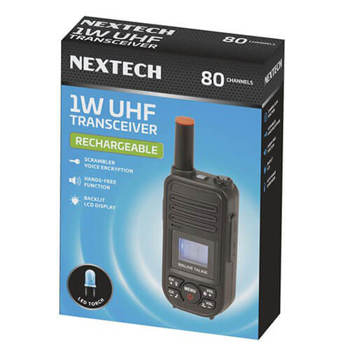 Nextech Mini Rechargable UHF Tranceiver Radio (1W)
