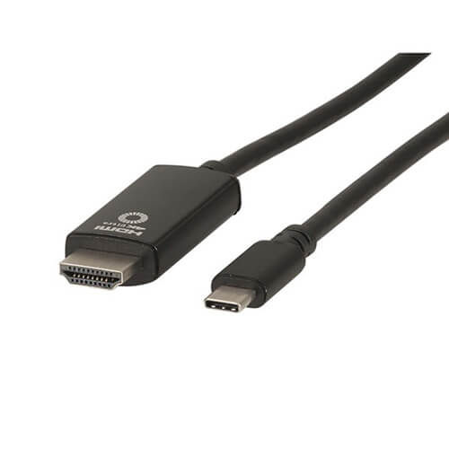 USB Type-C to HDMI V2.0 Plug A/V Cable Lead (1m)