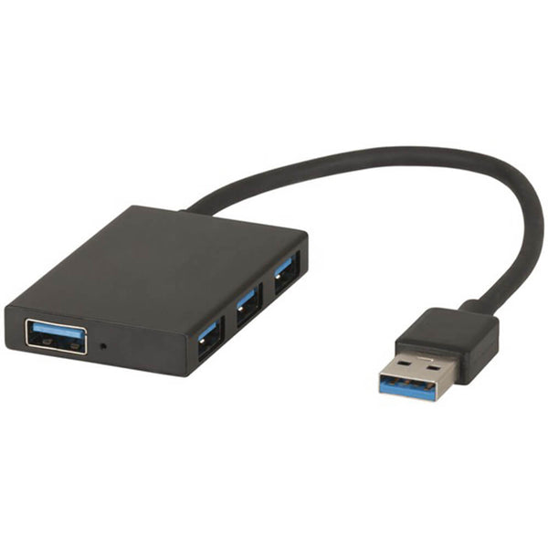 4 Port Mini Hub USB 3.0 (Black)