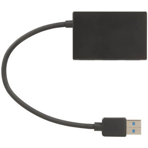 4 Port Mini Hub USB 3.0 (Black)