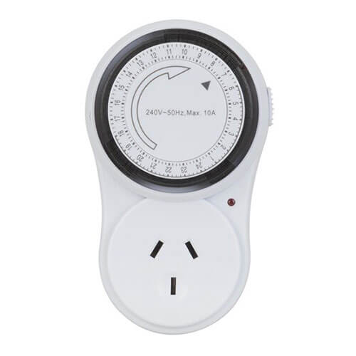 24 Hour Mechanical Outlet Timer A-N Switch