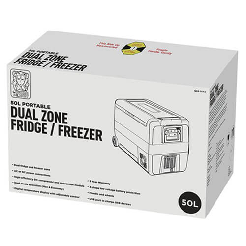 Chest Portable Type Dual Zone Fridge Freezer (50L)