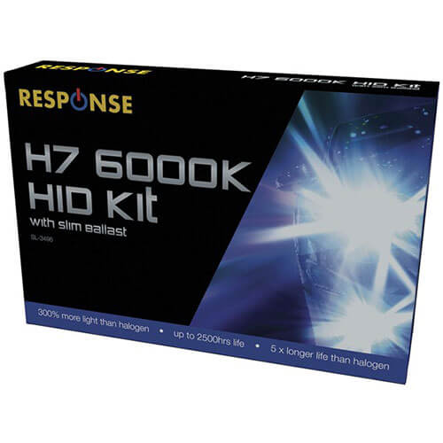H7 Slim Ballast HID Automotive Lights Kit (12V 6000K)
