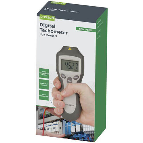 Non-contact Digital Tachometer with Case