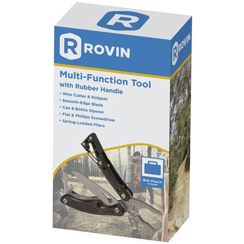 Rovin Aluminium Multi-Function Tool with Rubber Handle