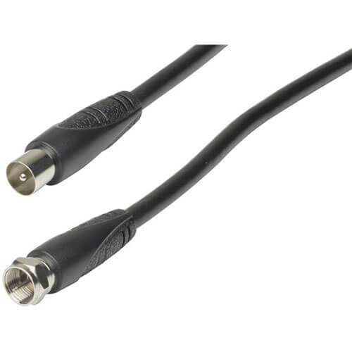 F-Type Plug to TV Coaxial Plug Cable 1.5m