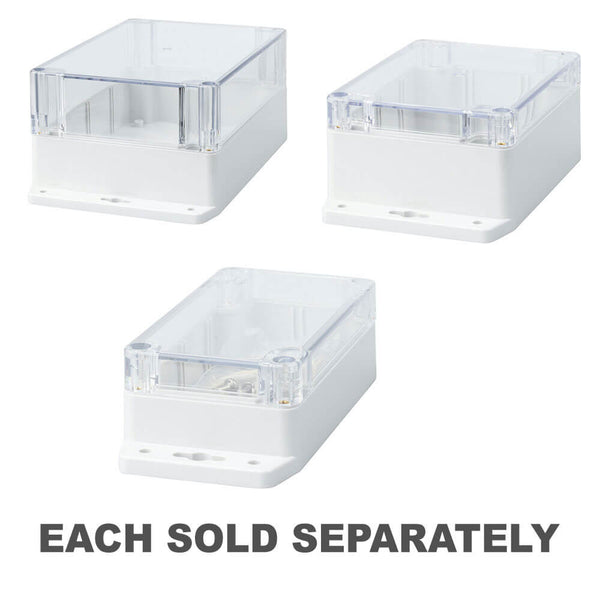 Polycarbonate Clear Lid Enclosure with Flange