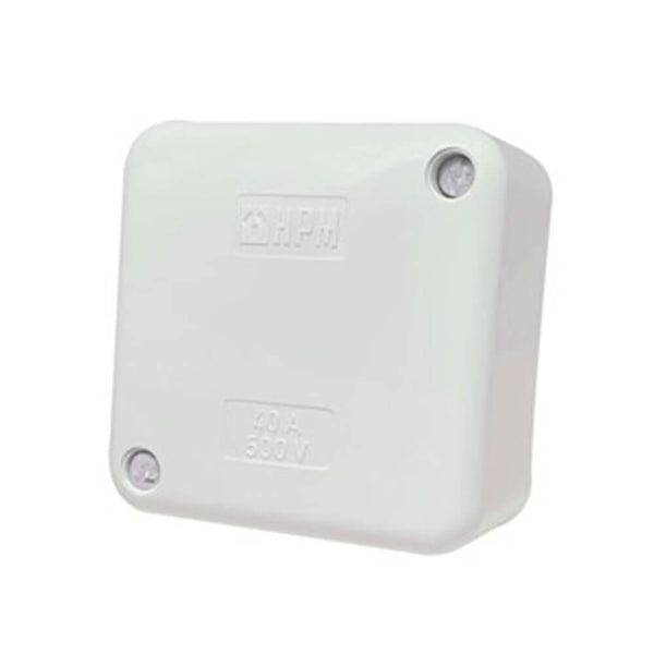 HPM Mains Small Junction Box White (70x70x37mm)