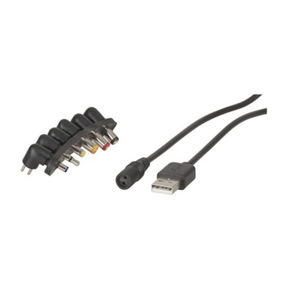 Direct Current USB Cable with 6 Plugs 1m