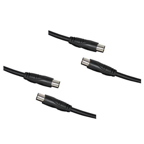 TV Coaxial Plug to Plug Cable (Black)