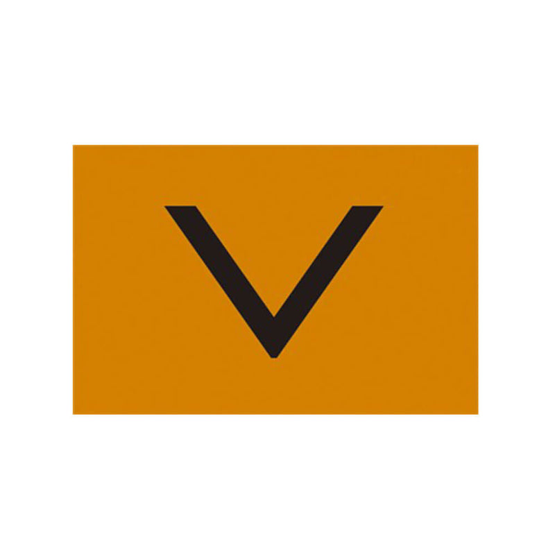 Orange Sheet with Large V Sign