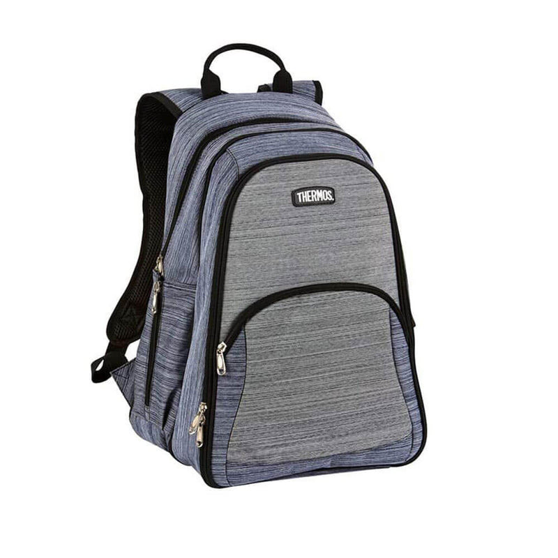 Natural Style 2 Person Picnic Backpack (Blue/Grey)