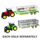 Friction Powered Tractor with Flatbed Trailer