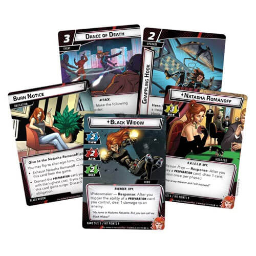 Marvel Champions Living Card Game Black Widow Hero Pack