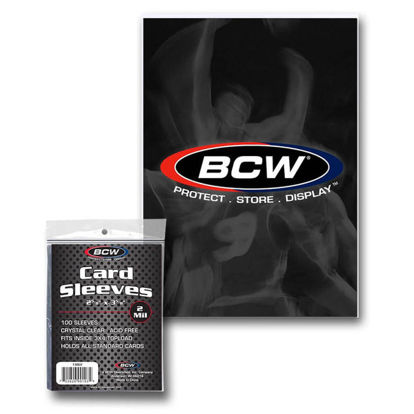 BCW Deck Protectors Thick Card Clear (100 Per Pack)