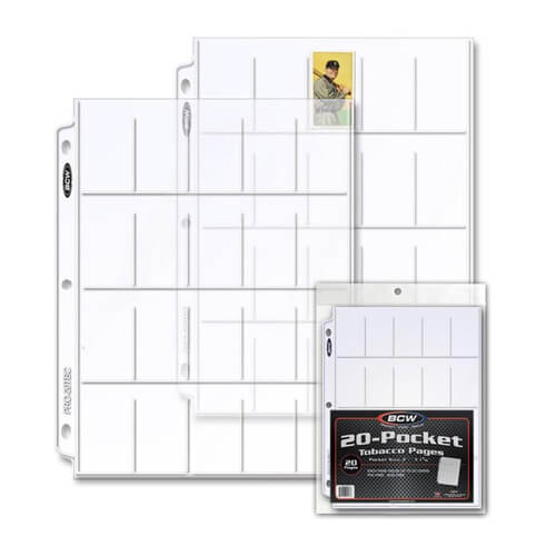 BCW 20 Pocket Protective Pages (20 Per Pack)
