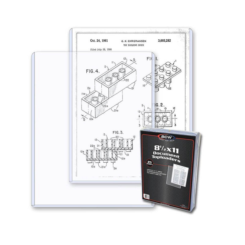 BCW Topload Holder Documents (8.5" x 11")