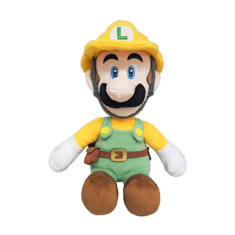 Super Mario Bros 10" Plush Builder Luigi