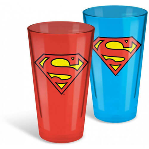 DC Comics Metallic Conical Glasses (Set of 2)