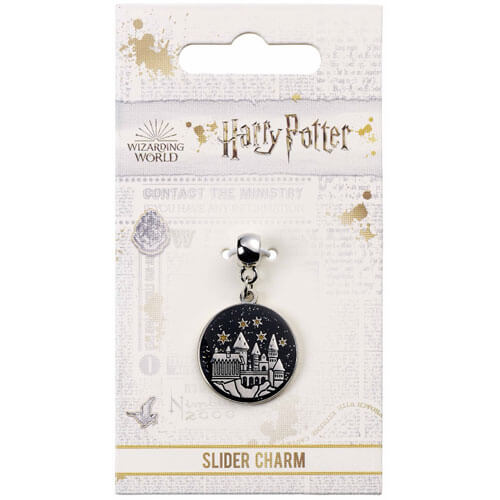 Harry Potter Hogwarts Castle Silver Plated Slider Charm