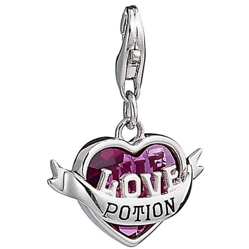 Harry Potter Silver Love Potion Charm with Crystal