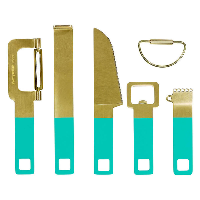 Pretty Useful Tools Cocktail Tool Set (Tropical Topaz)