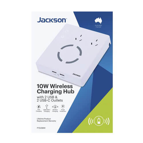 Jackson Industries 10W Wireless Charging Hub (White)