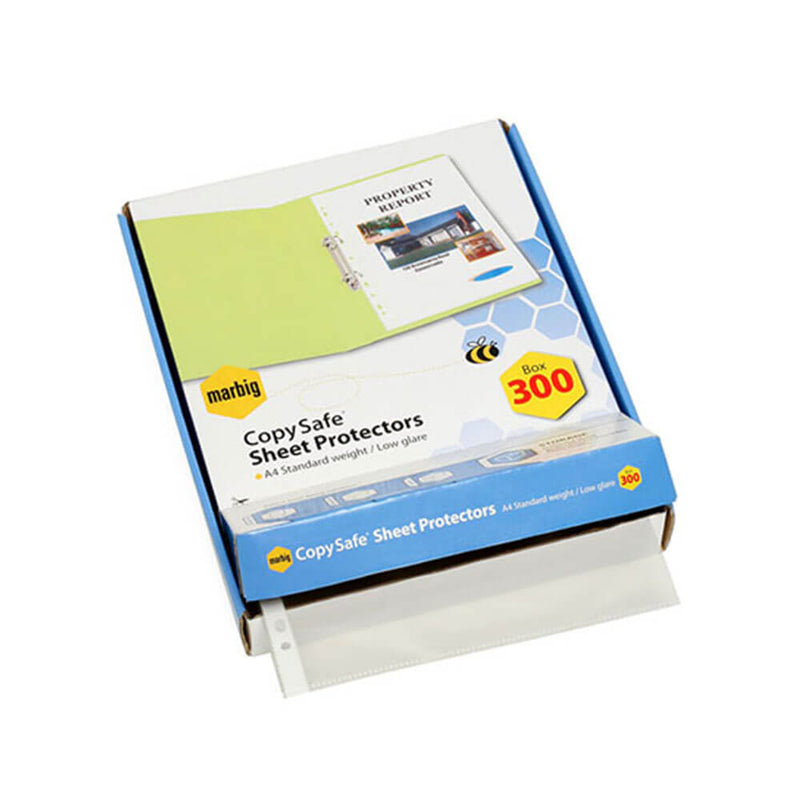 Marbig Copysafe Sheet Protectors A4 (300pk)