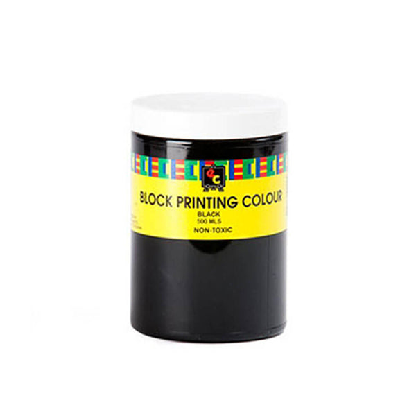 EC Non-Toxic Block Printing Ink Black (500mL)