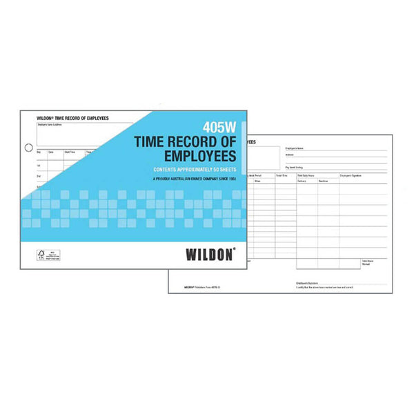 Wildon Time Record Sheet (50pk)