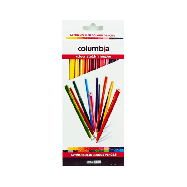 Columbia Colour Sketch Triangular Pencils (24pk)