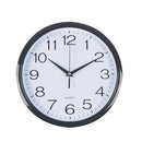 Italplast Plastic White Face & Black Trim Wall Clock (30cm)