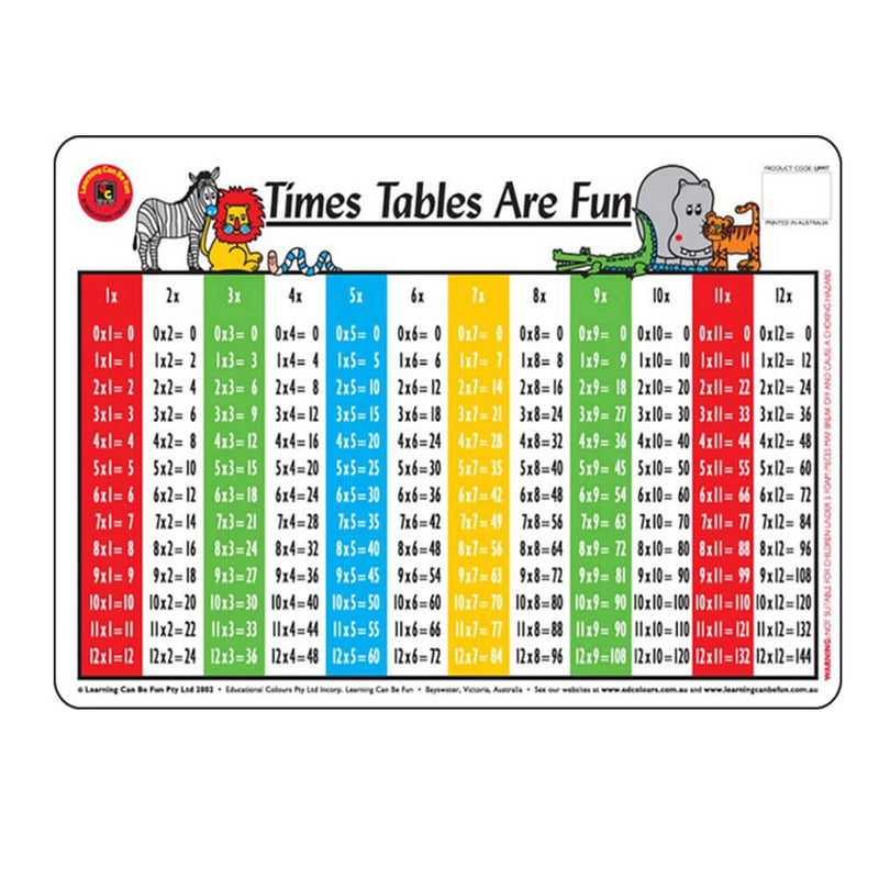 Learning Can Be Fun Placemat