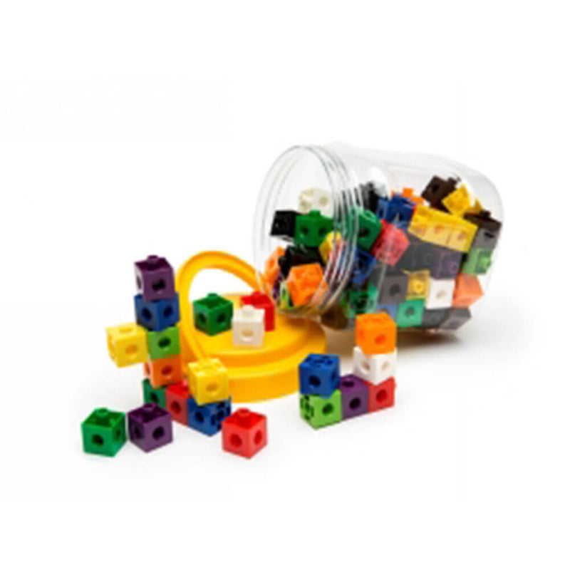 Learning Can Be Fun Linking Cubes 20mm Assorted (100/Jar)