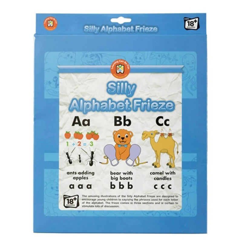 Learning Can Be Fun Silly Alphabet Frieze Poster