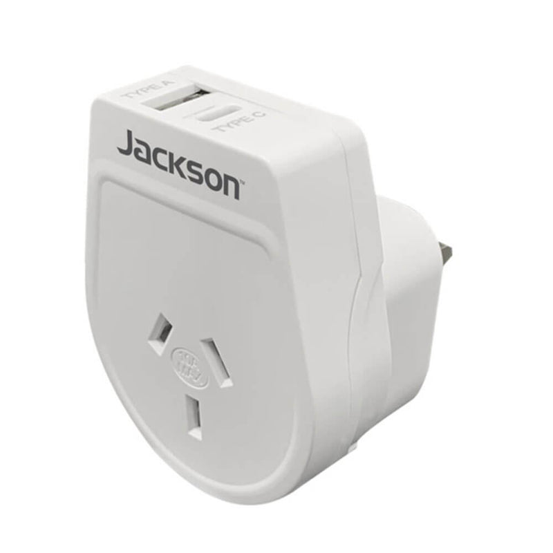 Jackson Industries Outbound Usb-A & C Travel Adaptor