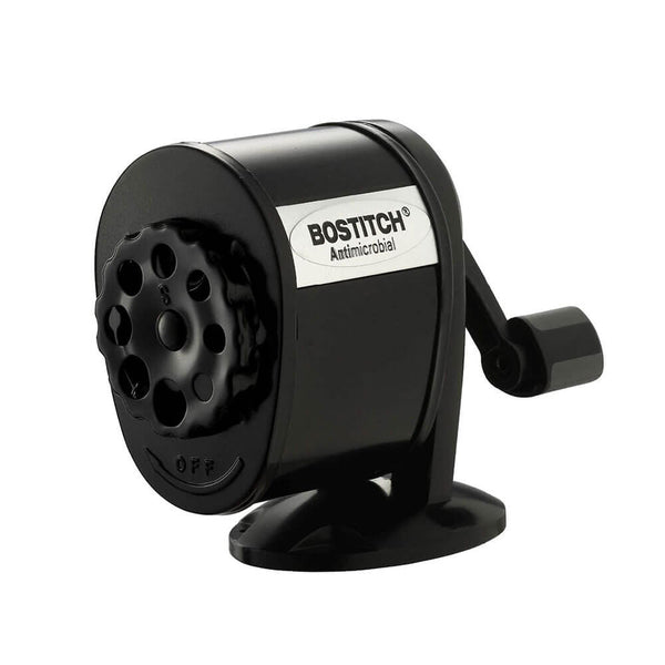 Bostitch Antimicrobial Manual Pencil Sharpener (Black)