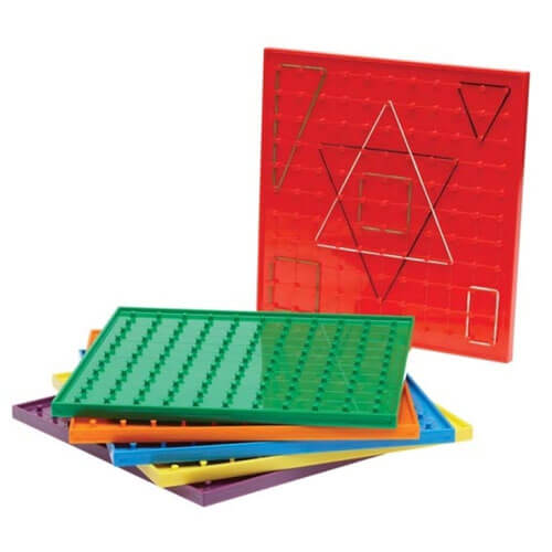 Learning Can Be Fun Geoboards Large 230mm (6pcs)