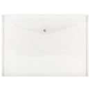 Marbig Button Closure Document Wallet A3 (Clear)