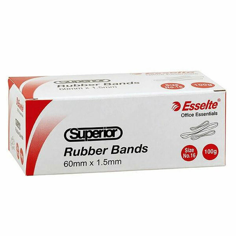 Esselte Superior Rubber Bands in Box 100g