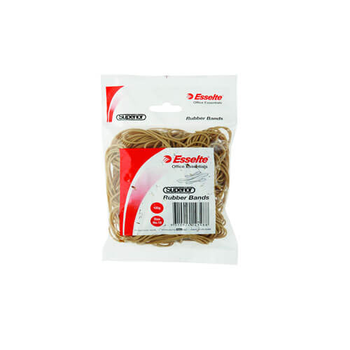 Esselte Superior Rubber Bands in Bag 100g