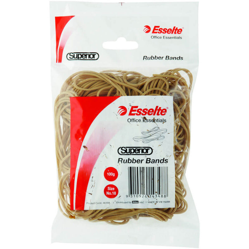 Esselte Superior Rubber Bands in Bag 100g