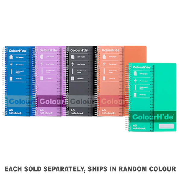 Colourhide Spiral Notebooks 200 Pages A5