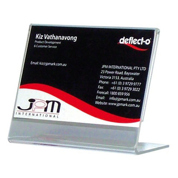 Deflecto Slanted Sign Holder 90x60mm (Clear)