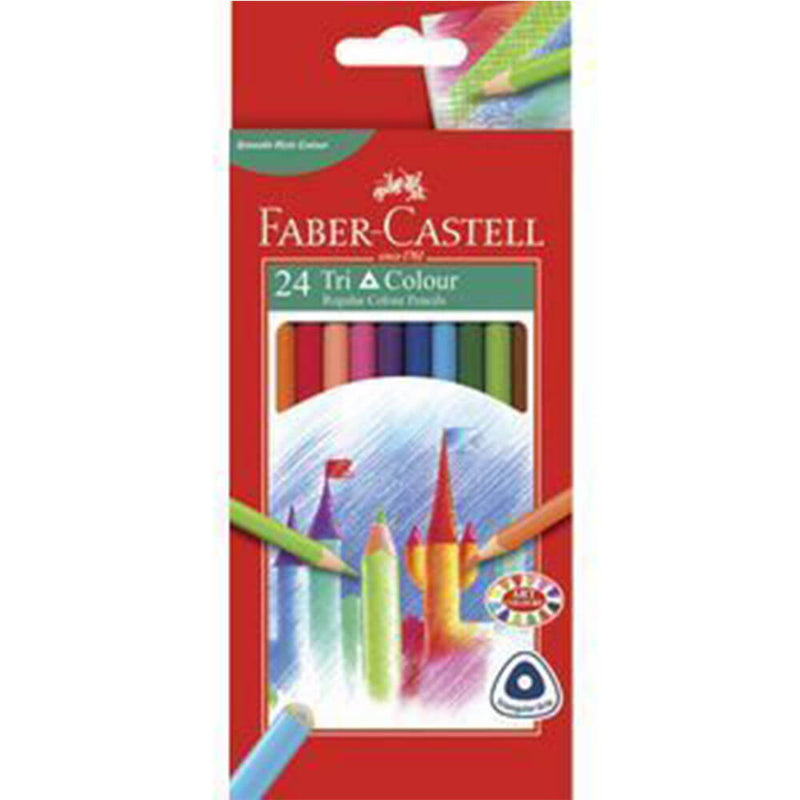 Faber-Castell Triangular Grip Coloured Pencils