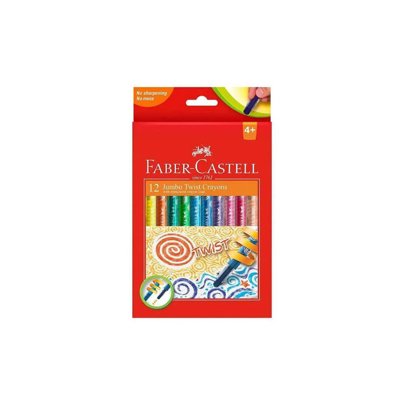Faber-Castell Twistable Crayons 12pk (Assorted)