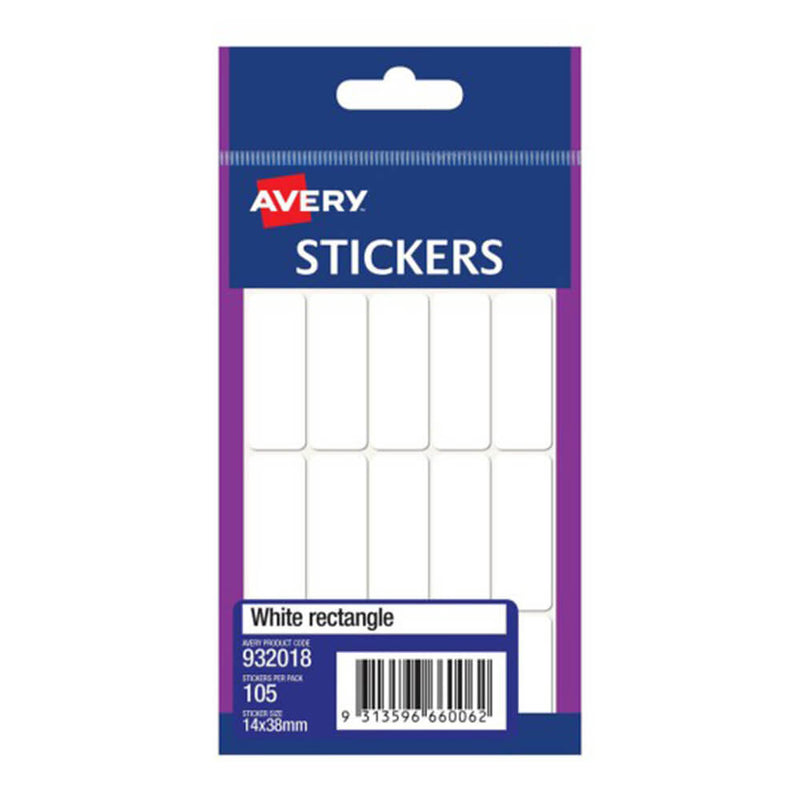 Avery Multi-purpose Rectangle Stickers (Pack of 10)