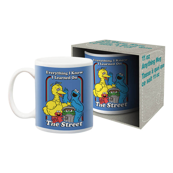 Sesame Street Everything I Know Ceramic Mug