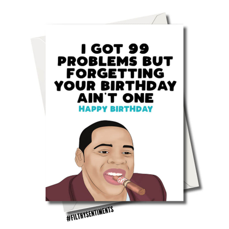 Filthy Sentiments Jay Z Birthday Card